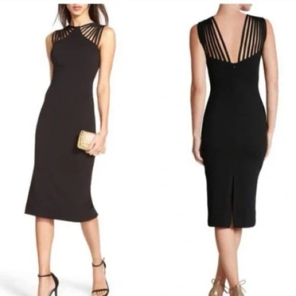 ‘Dress The Population’ Stretchy Beautiful Sleeveless Strappy Dress - Size Small